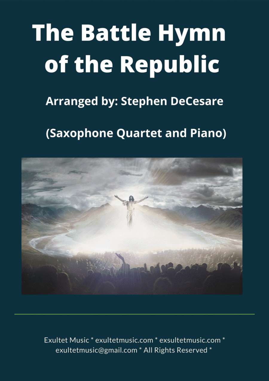 The Battle Hymn of the Republic (Saxophone Quartet and Piano) (arr. Stephen DeCesare)