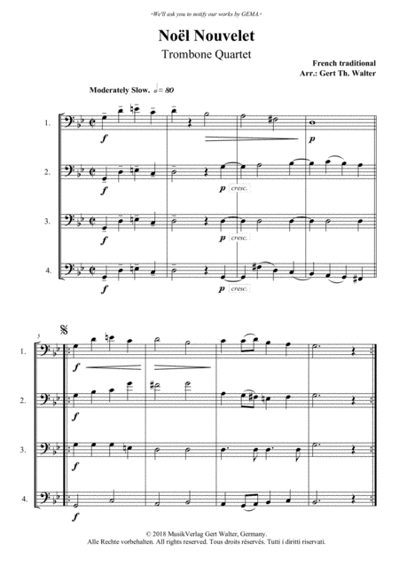 Noel Nouvelet (arr. Gert Th. Walter)