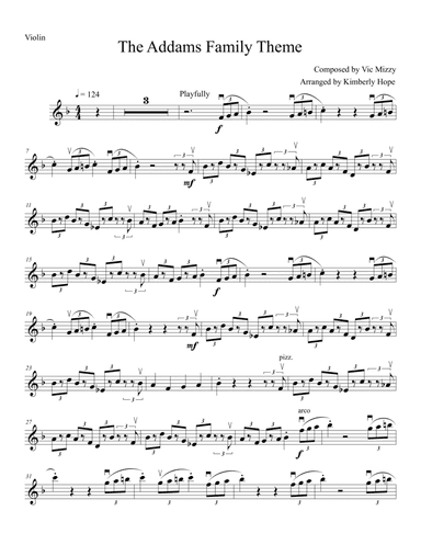 Addams Family Theme (arr. Kimberly Hope)