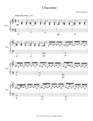 Chaconne for Piano (2017)