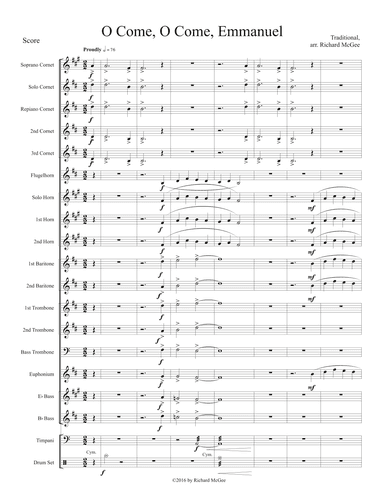 O Come, O Come, Emmanuel (arr. Richard McGee)