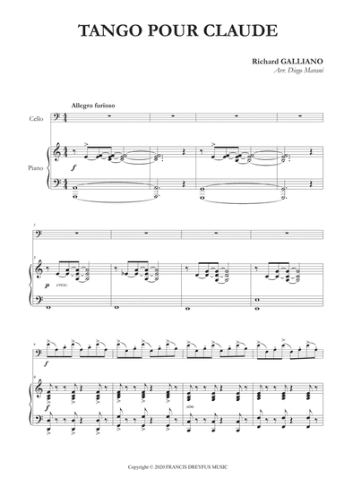 Tango Pour Claude (arr. Diego Marani)