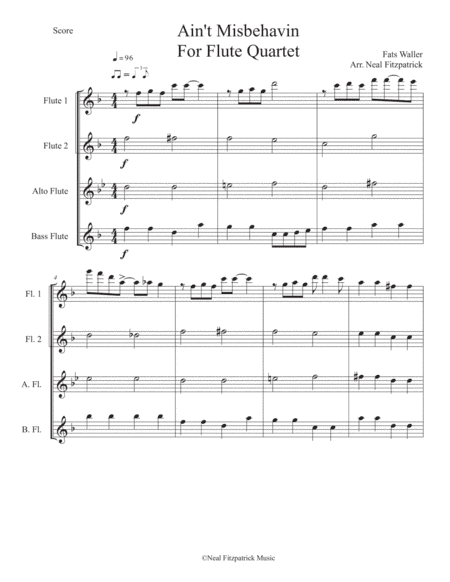 Ain't Misbehavin' (arr. Neal Fitzpatrick)