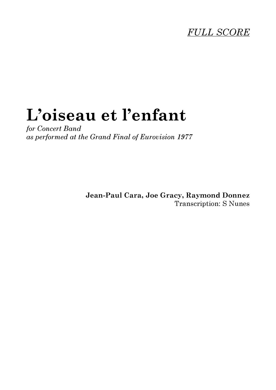 L'Oiseau et l'enfant