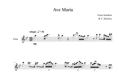 Ave Maria (Flute Solo) (arr. B. C. Dockery)