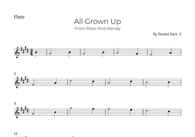 All Grown Up (arr. Alex Nunes Rodrigues)