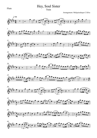 Hey, Soul Sister (arr. Melquisedeque C.Silva)