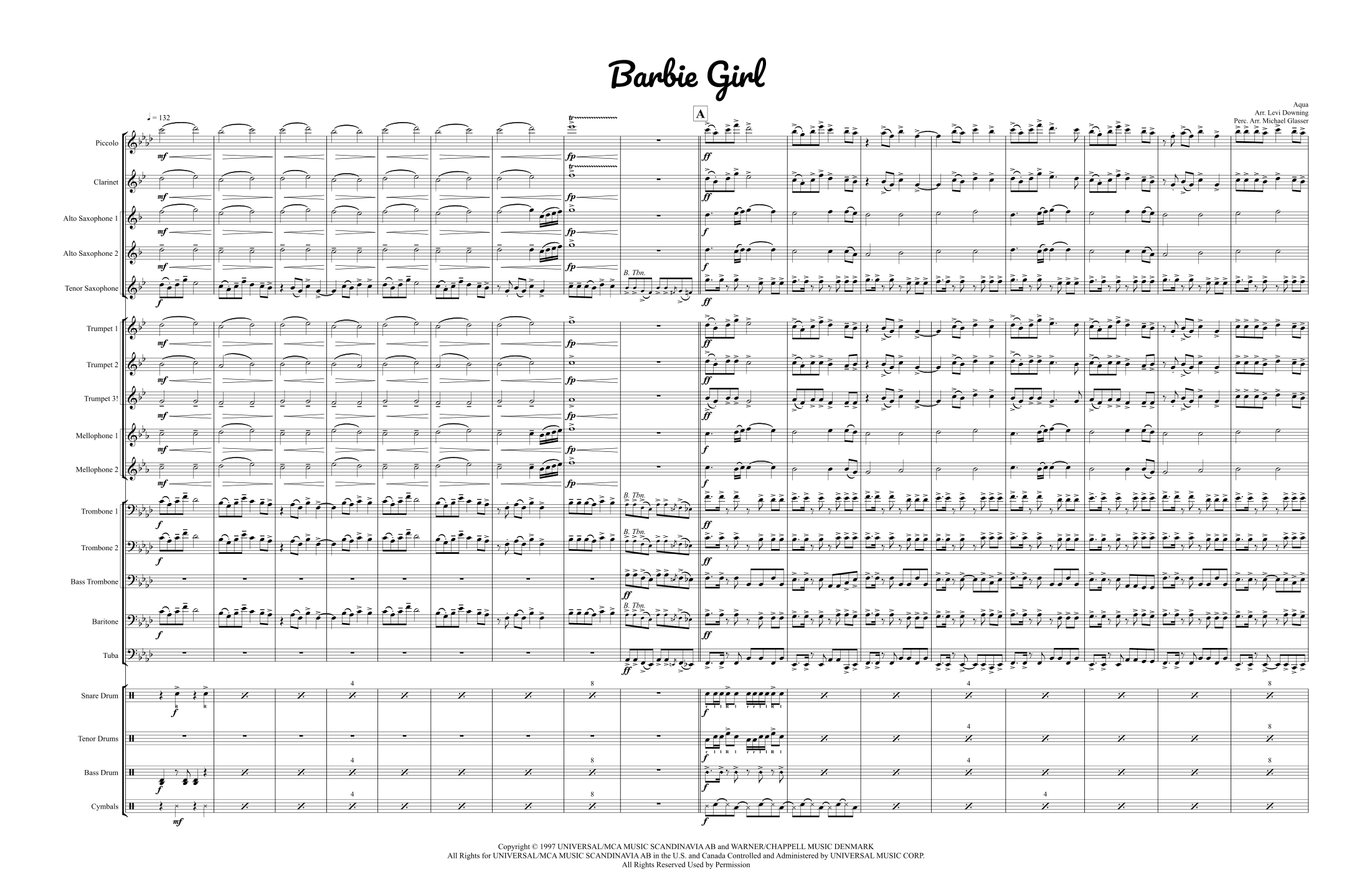 Barbie Girl (arr. Levi Downing)