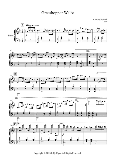 Grasshopper Waltz (arr. Lilly Piper)