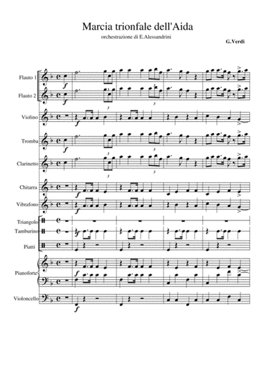 Marcia trionfale dell'Aida (arr. Ester Alessandrini)