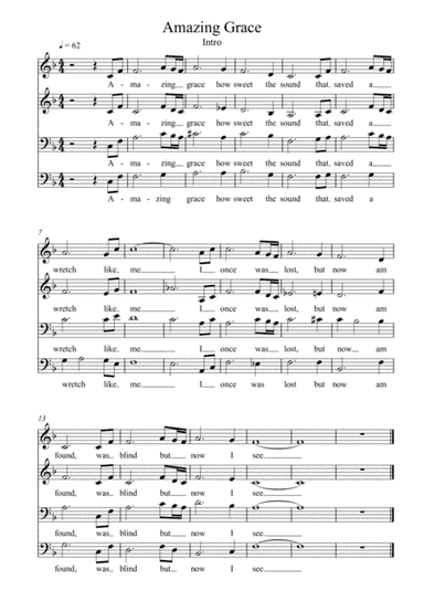 Amazing Grace (arr. Riccardo Lentini)