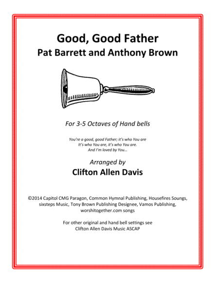 Good Good Father (arr. Clifton Davis)