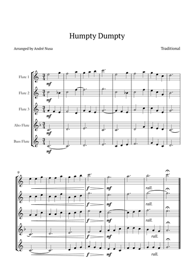 Humpty Dumpty (arr. André Nusa)