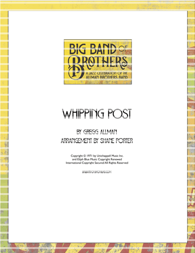 Whipping Post (arr. Shane Porter)