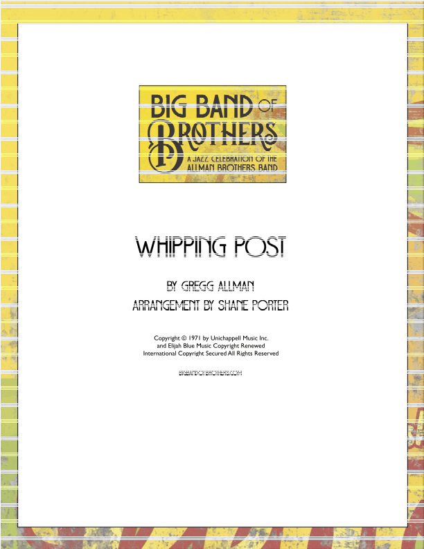 Whipping Post (arr. Shane Porter)