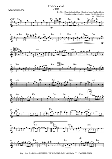 Federkleid (arr. Fabio Britto)
