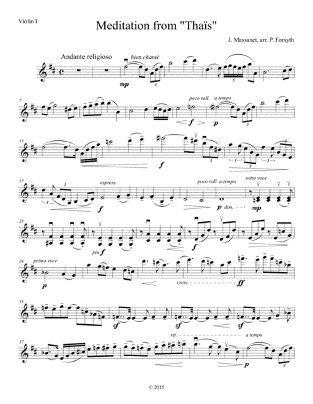 Meditation (arr. Patrick Forsyth)