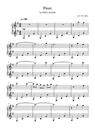Faun (arr. M. Galka)
