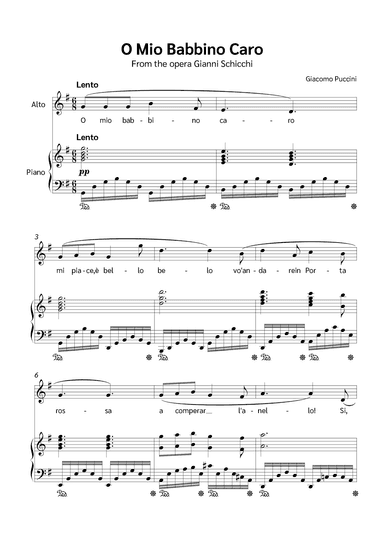 O Mio Babbino Caro (arr. Jackson Spindler)