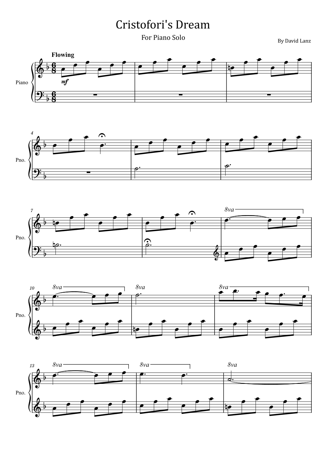 Cristofori's Dream (arr. poon)