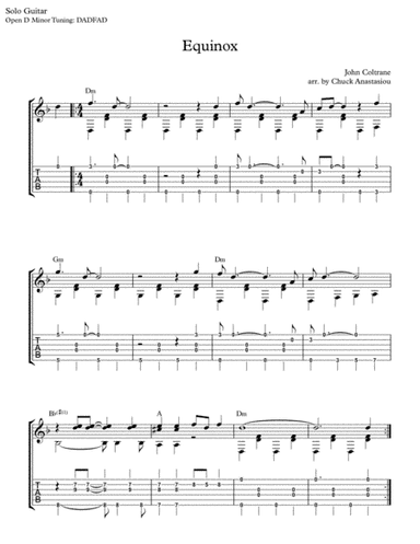 Equinox (arr. CMA School Of Guitar)