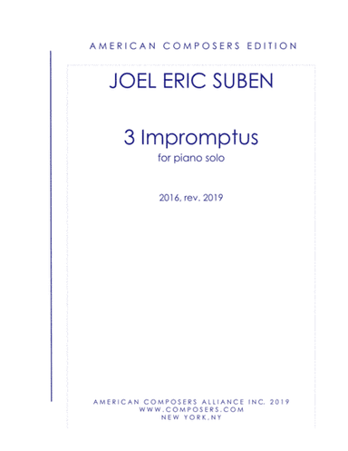 [Suben] Three Impromptus