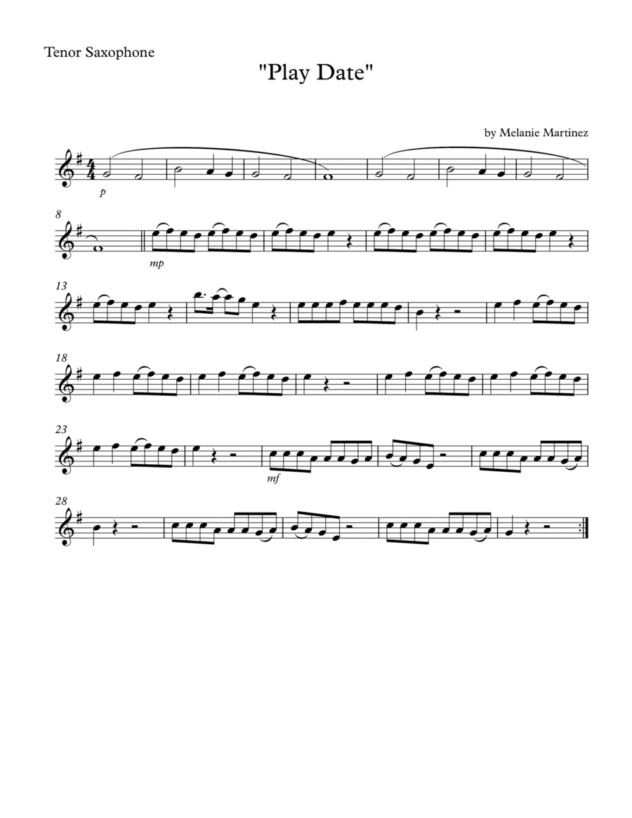 Play Date (arr. SongBird Music)