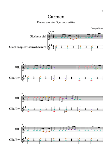 George Bizet theme "Carmen" (arr. Darya Lenz)