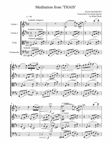 Meditation from Thais (arr. Brian Hardy)
