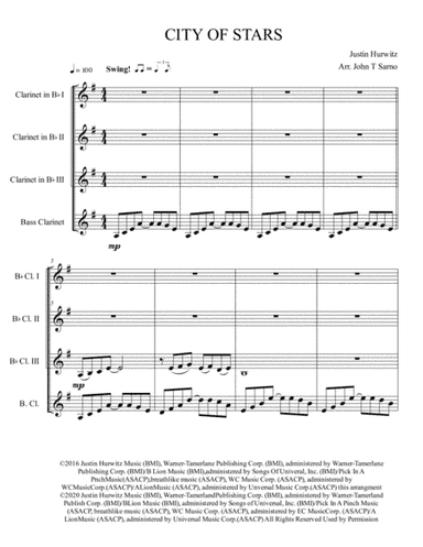 City Of Stars (arr. John T Sarno)