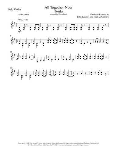 All Together Now (arr. Sherry Lewis)