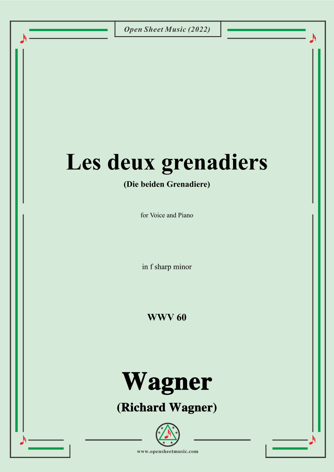 R. Wagner-Les deux grenadiers(Die beiden Grenadiere),WWV 60,in f sharp minor (arr. OSM Press)