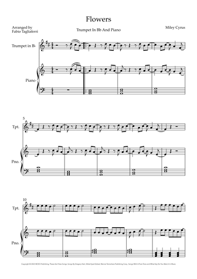 Flowers (arr. Fabio Tagliaferri)