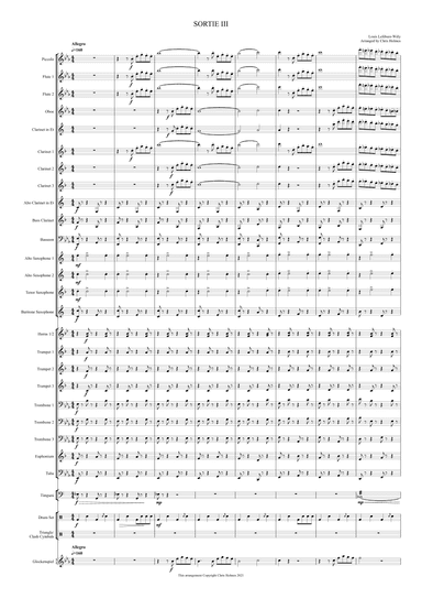 Sortie III (Organ solo transcribed for Symphonic Concert Band) (arr. Chris Holmes)
