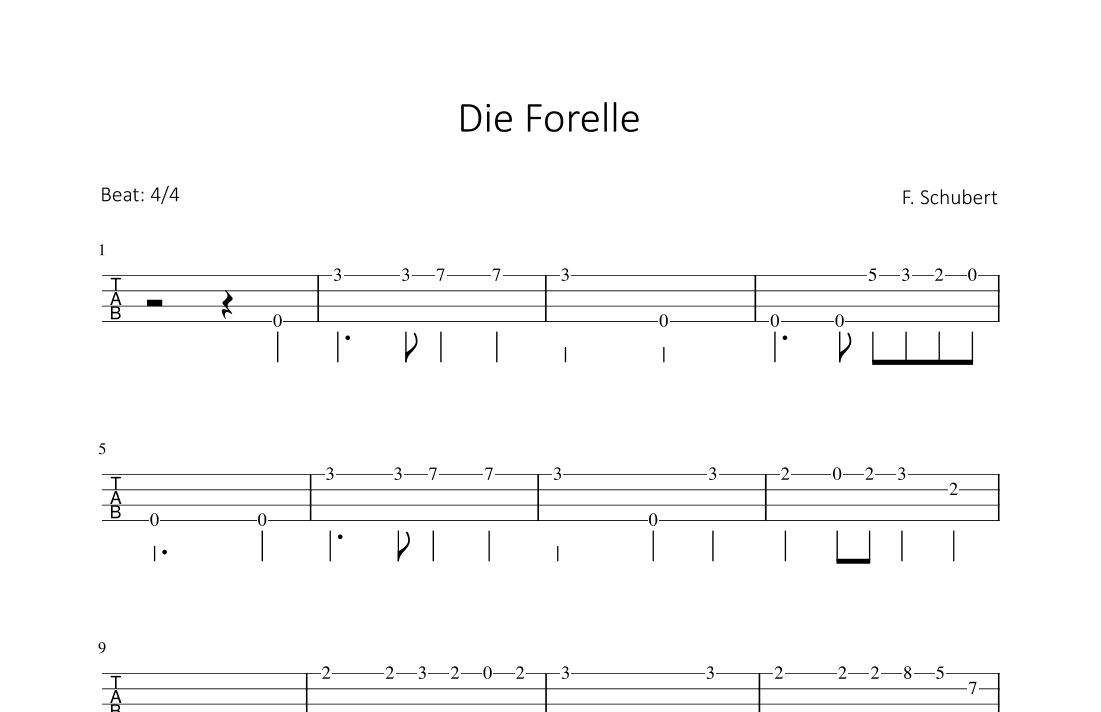 Die Forelle (arr. Bettina Schipp)