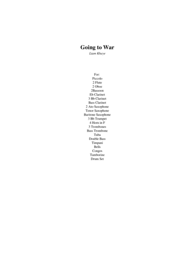 Going to War