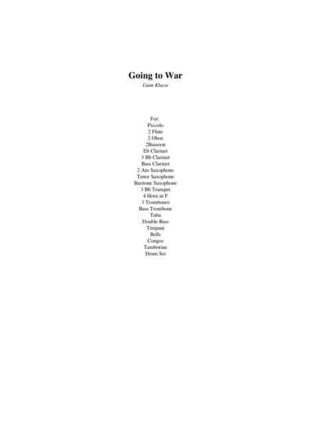 Going to War