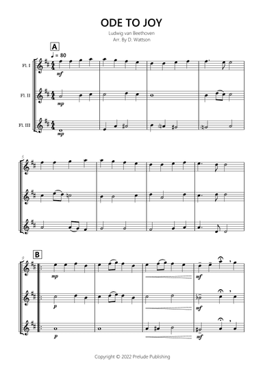 Ode To Joy (arr. D. Wattson)