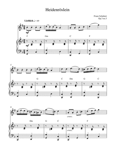 Heidenröslein (op.3 no.3) (arr. Kaiserin Rebecca)