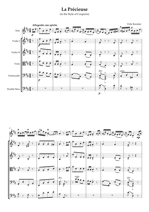 La Précieuse (in the Style of Couperin) (arr. A.G.)