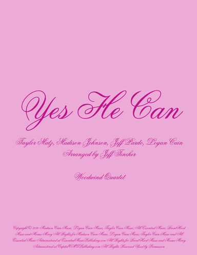 Yes He Can (arr. Jeff Tincher)