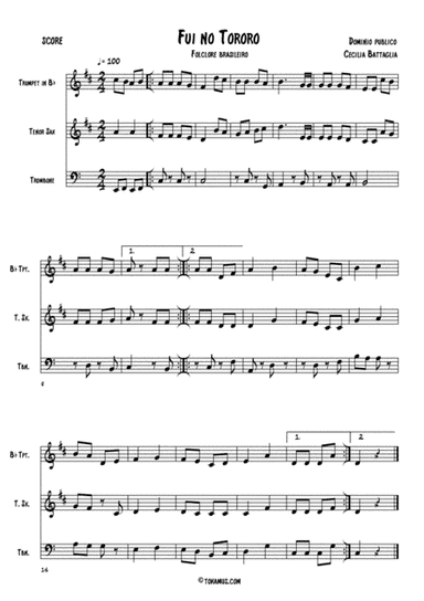 "Fui no Tororó" - Brasilian folksong (arr. Cecilia Battaglia)