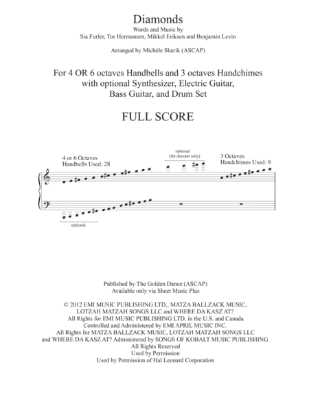 Diamonds (arr. Michele Sharik (ASCAP))