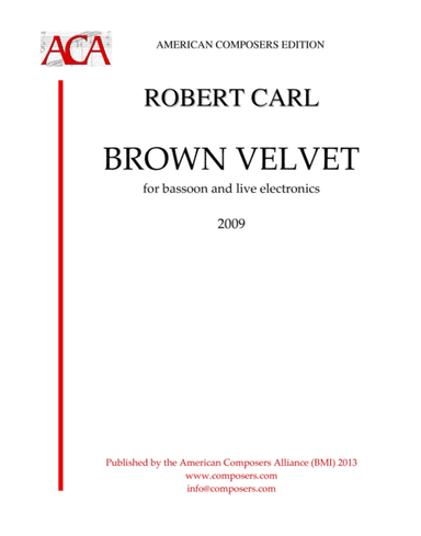 [Carl] Brown Velvet