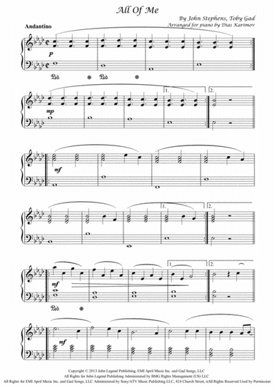 All Of Me (arr. Dias Karimov)