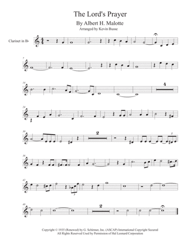 The Lord's Prayer (arr. Kevin Busse)