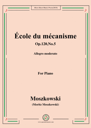 Duvernoy-École du mécanisme,Op.120,No.5,for Piano (arr. MSM)