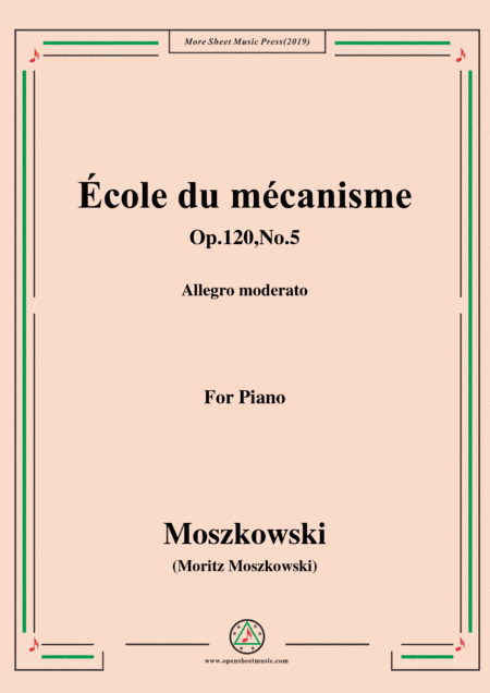 Duvernoy-École du mécanisme,Op.120,No.5,for Piano (arr. MSM)