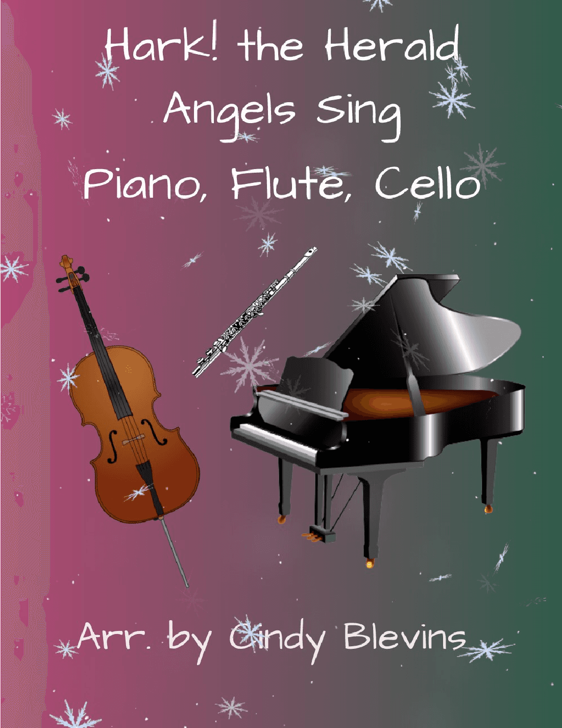 Hark! the Herald Angels Sing, for Piano, Flute and Cello (arr. Cindy Blevins)