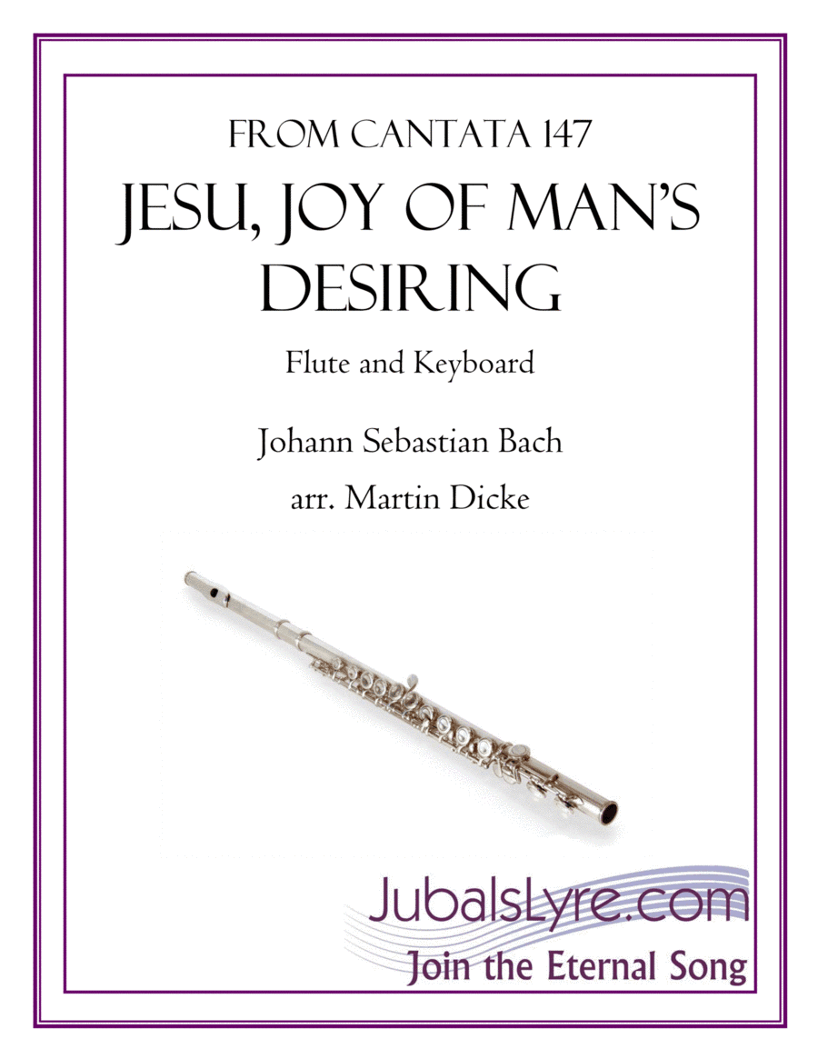 Jesu, Joy of Man's Desiring (Flute and Keyboard) (arr. Martin Dicke)